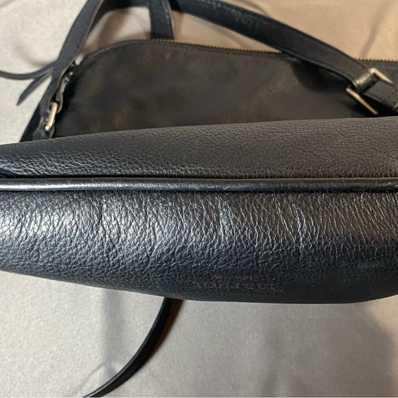 Margot, New York leather Crossbody adjustable strap black purse - Picture 12 of 12